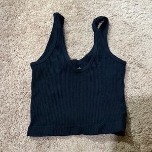 Urban Outfitters Black Ribbed Tank Top